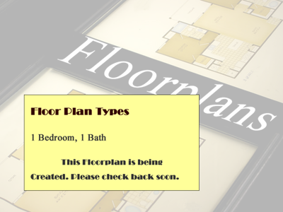 A1 & A2 - One Bedroom / One  Bath